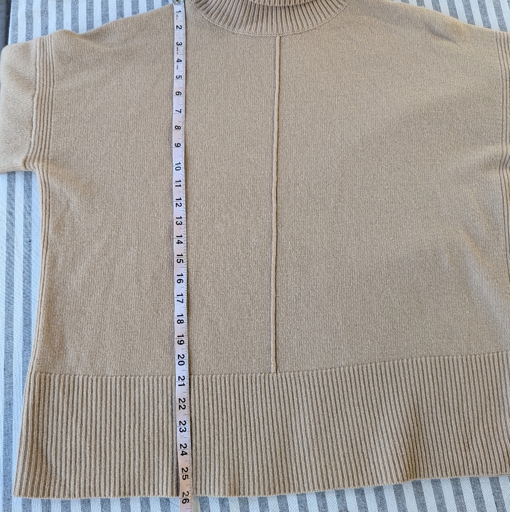 Reiss Casual Wool-Cashmere Roll Neck Jumper in Camel - Picture 6 of 11